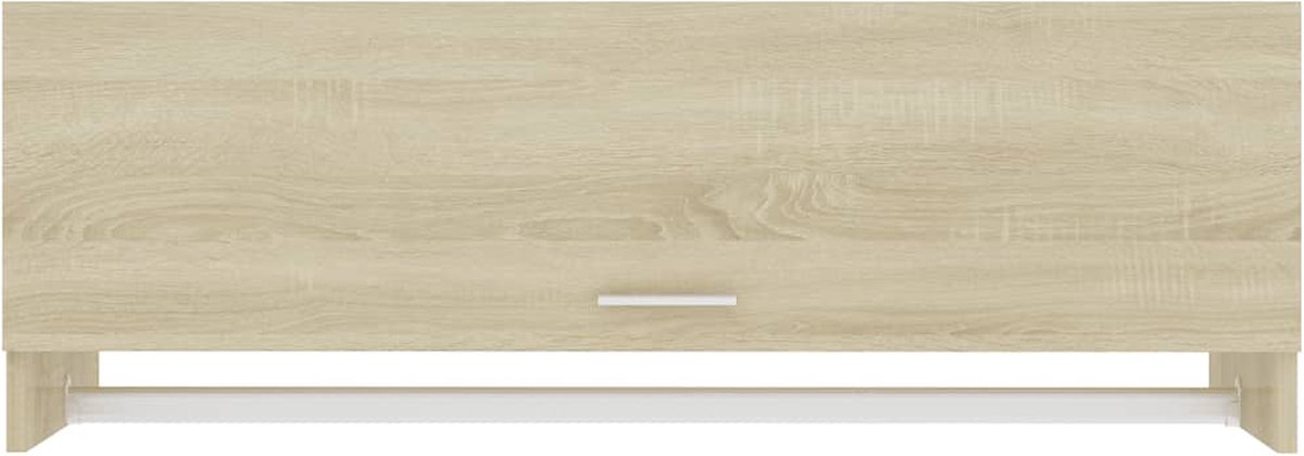 Vidaxl Kledingkast 100x32,5x35 Cm Spaanplaat Sonoma Eikenkleurig - Bruin