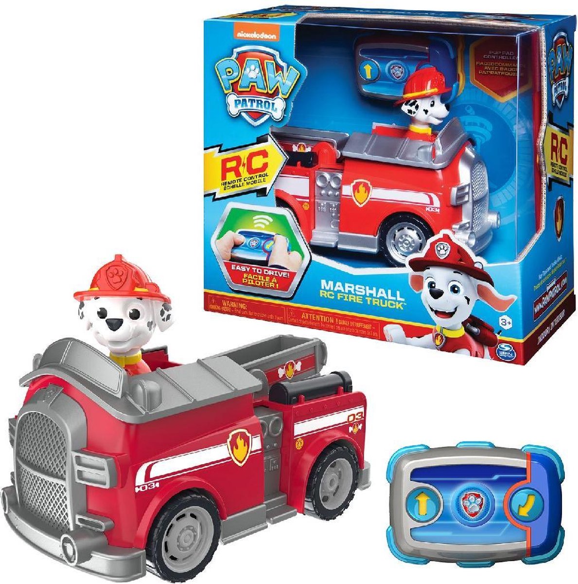 Paw Patrol Marshall Rc Fire Truck - Rood