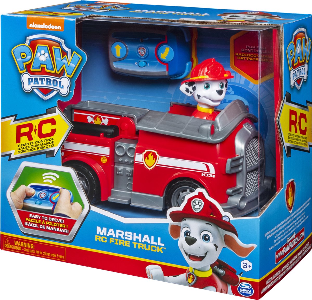 Paw Patrol Marshall Rc Fire Truck - Rood