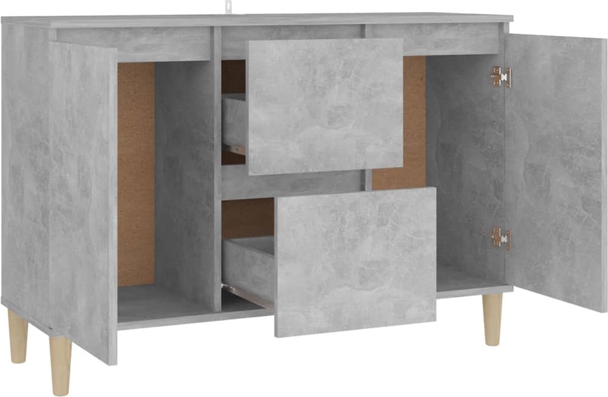 Vidaxl Dressoir 103,5x35x70 Cm Spaanplaat Beton - Grijs