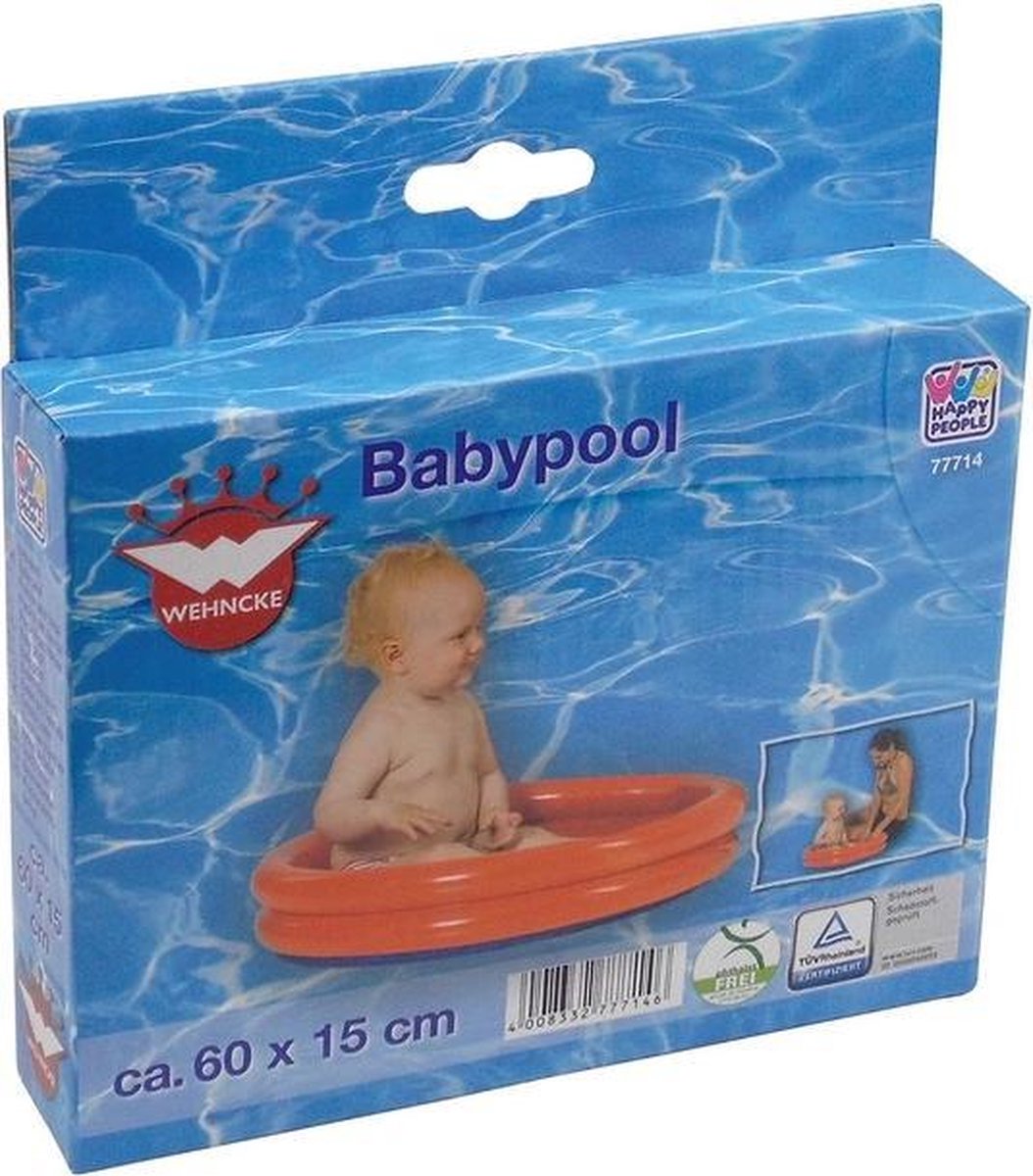 Rood/blauw Rond Opblaasbaar Baby Zwembad 60 Cm - Opblaaszwembaden