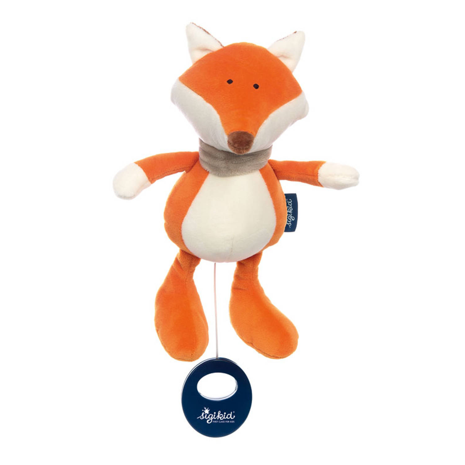 Sigikid Muziekknuffel Vos, Blue 42326