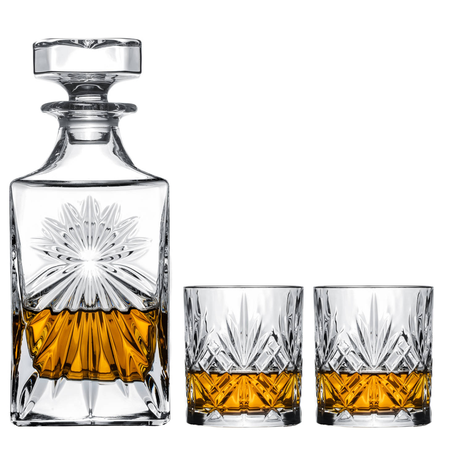 Jay Hill Whisky Set (Karaf & Whiskeyglazen) Moy - 3-delig