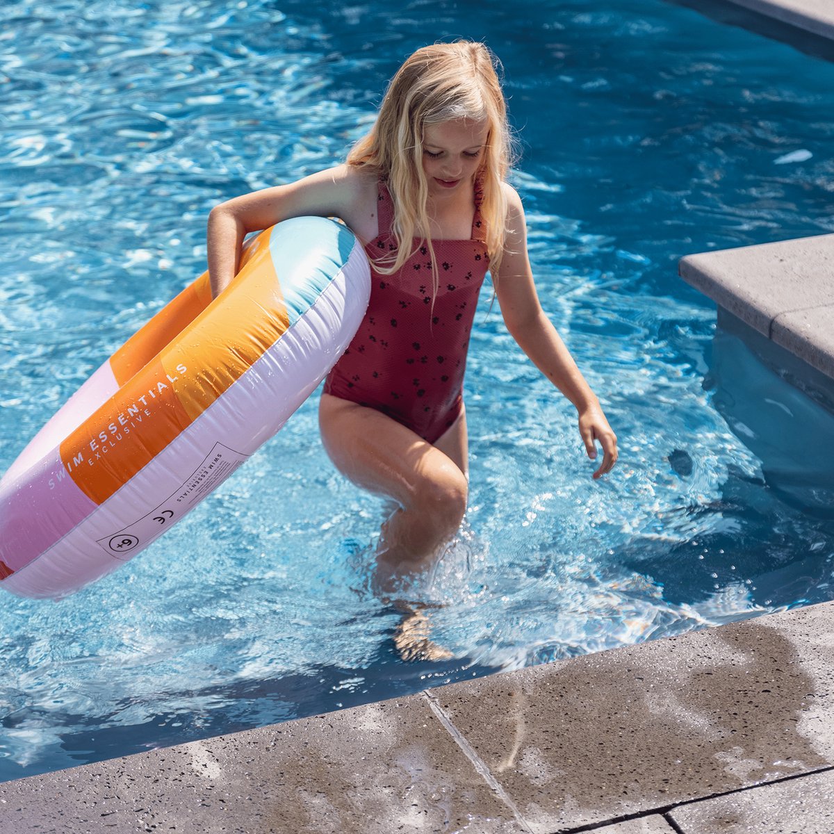 Swim Essentials Zwemband Zwemring Regenboog 90 Cm