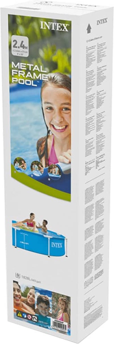 Intex Opzetzwembad 244 X 51 Cm Staal/pvc - Blauw