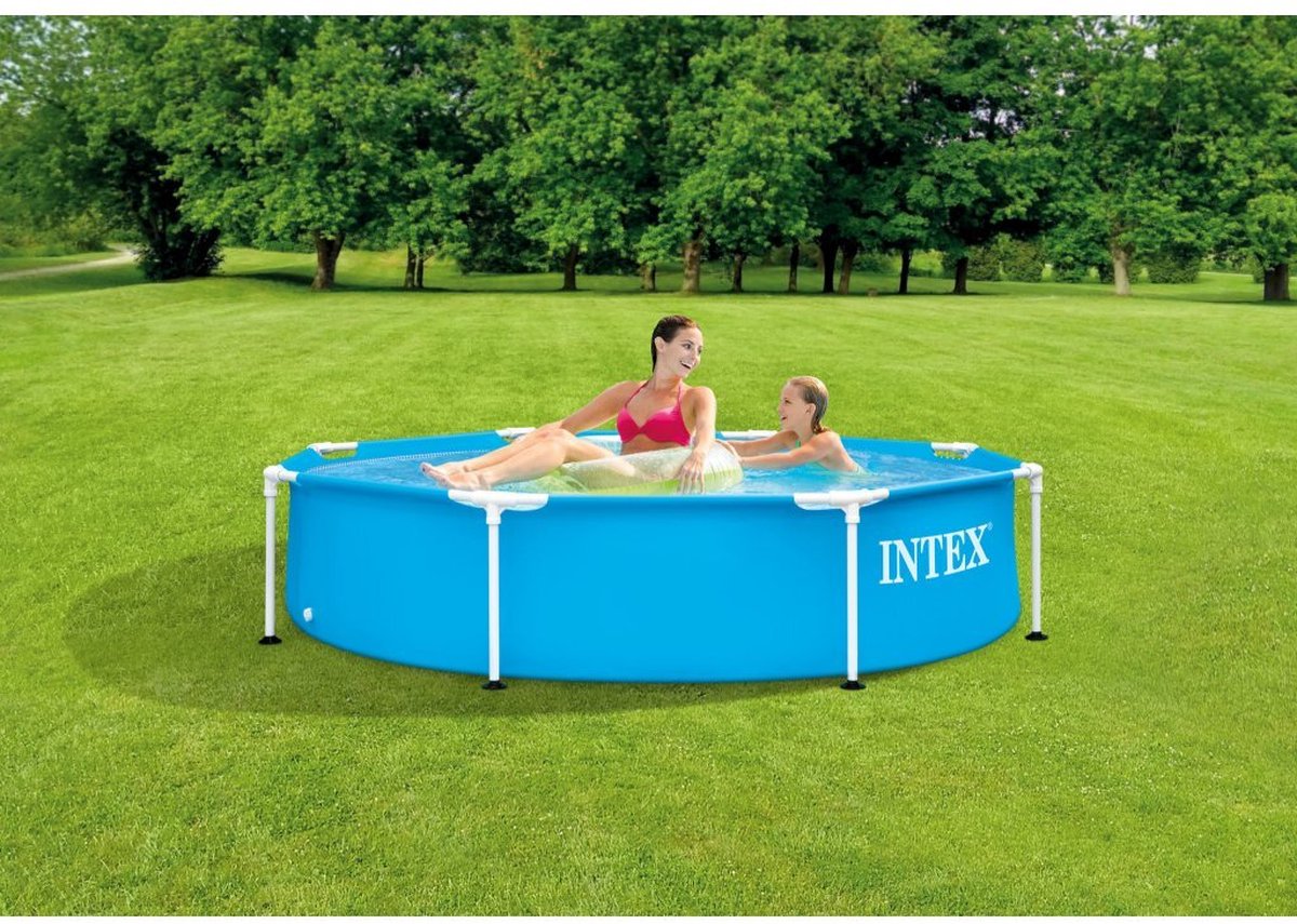 Intex Opzetzwembad 244 X 51 Cm Staal/pvc - Blauw