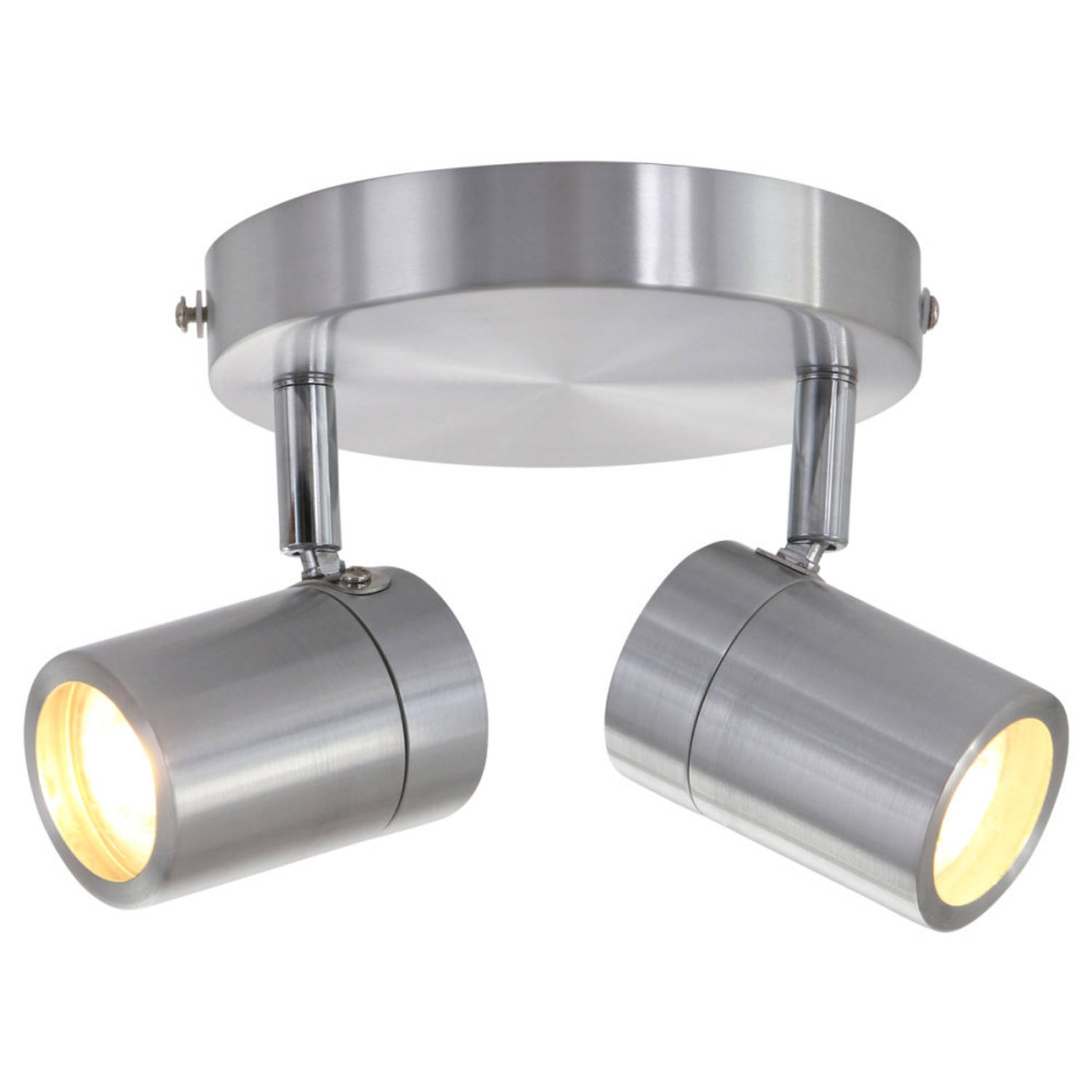 Steinhauer Spot Upround Ip44 Led 2487st Staal - Silver