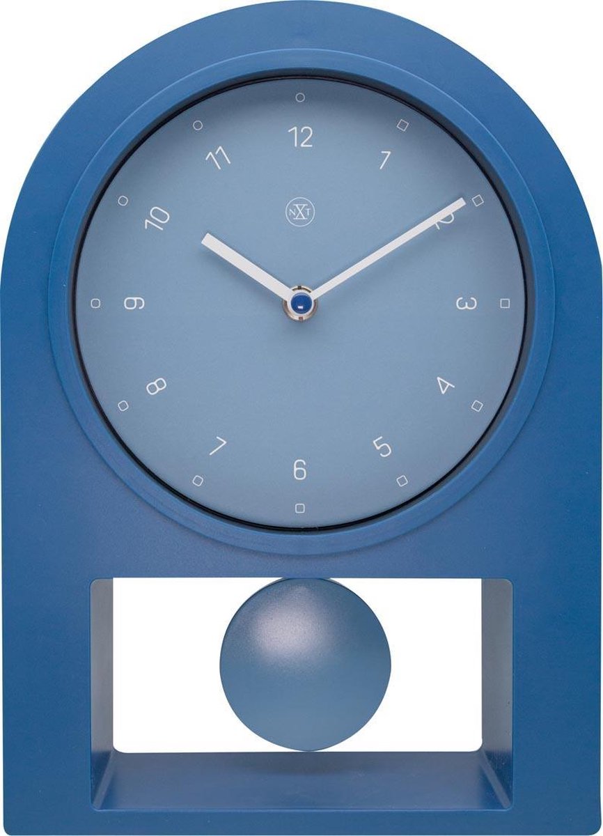 Nextime Tafelklok Swing 30 X 20 Cm - Blauw