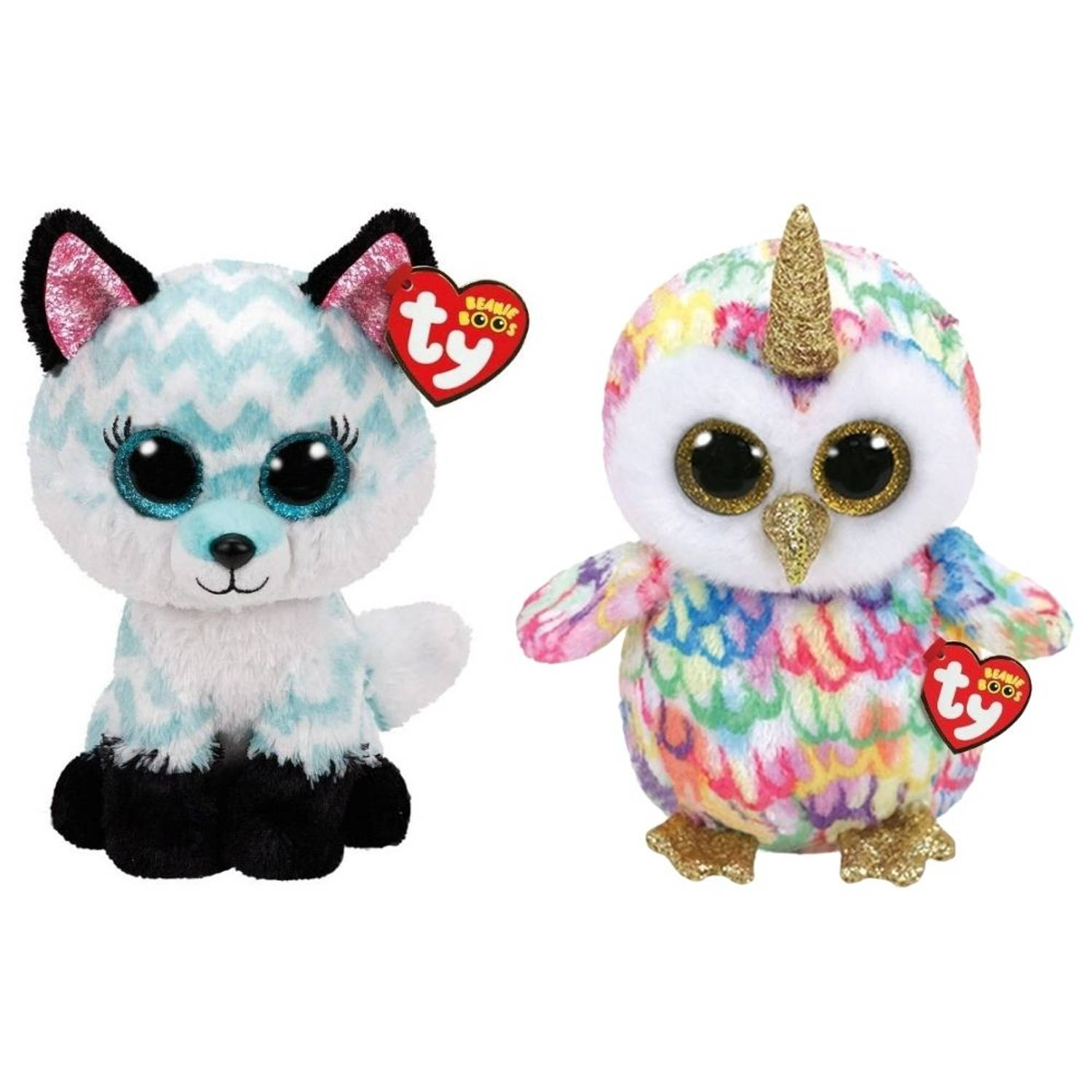 ty - Knuffel - Beanie Buddy - Atlas Fox & Enchanted Owl