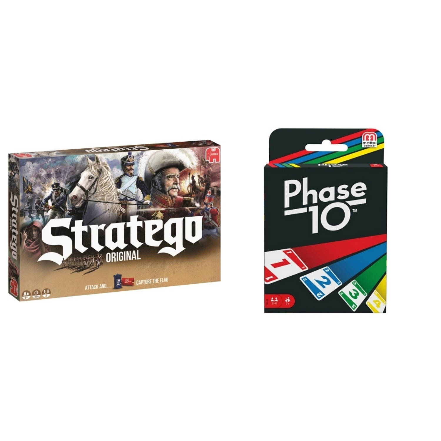 Hasbro Spellenbundel - 2 Stuks - Stratego & Phase 10