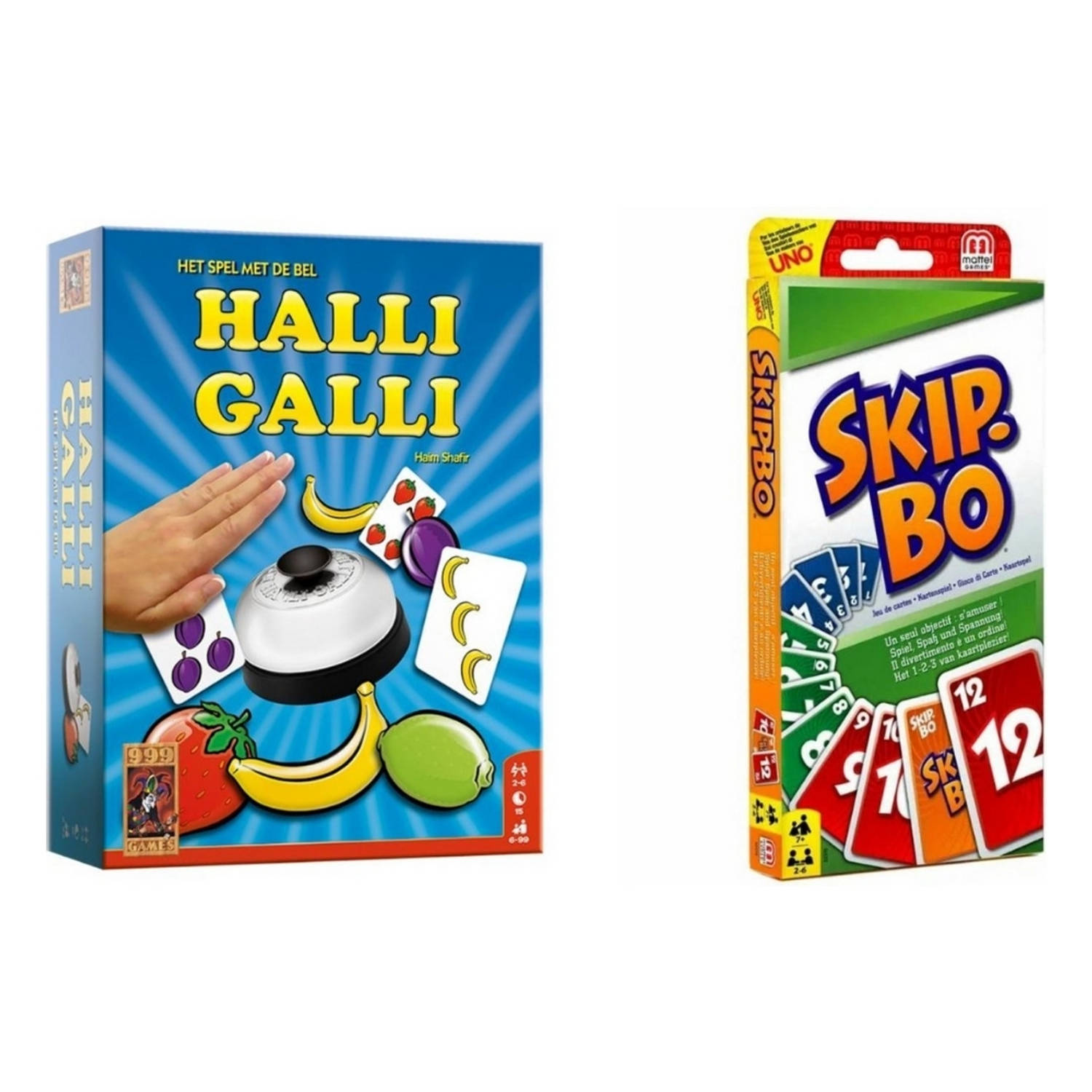 Hasbro Spellenbundel - 2 Stuks - Halli Galli & Skip-bo