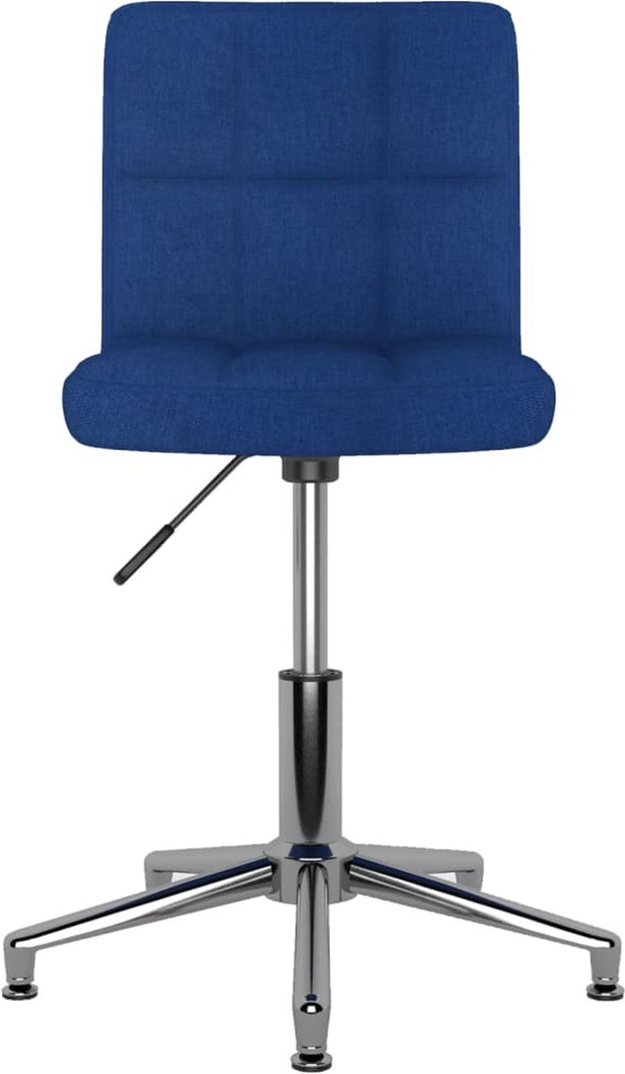 Vidaxl Eetkamerstoelen Draaibaar 4 St Stof - Blauw