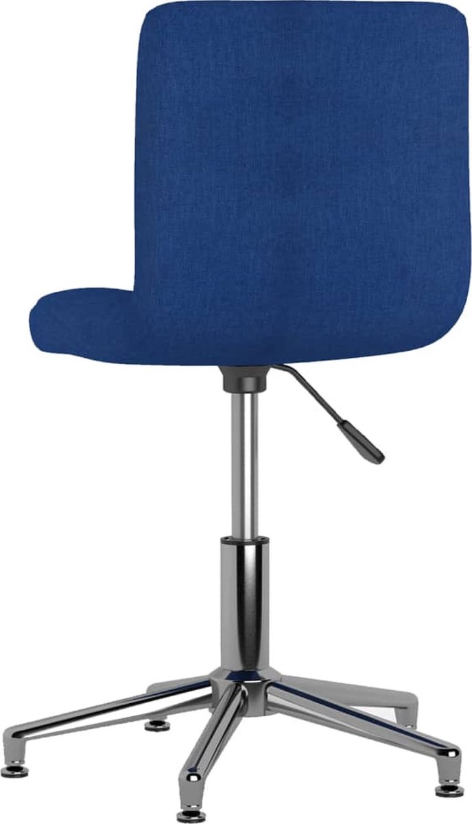 Vidaxl Eetkamerstoelen Draaibaar 4 St Stof - Blauw