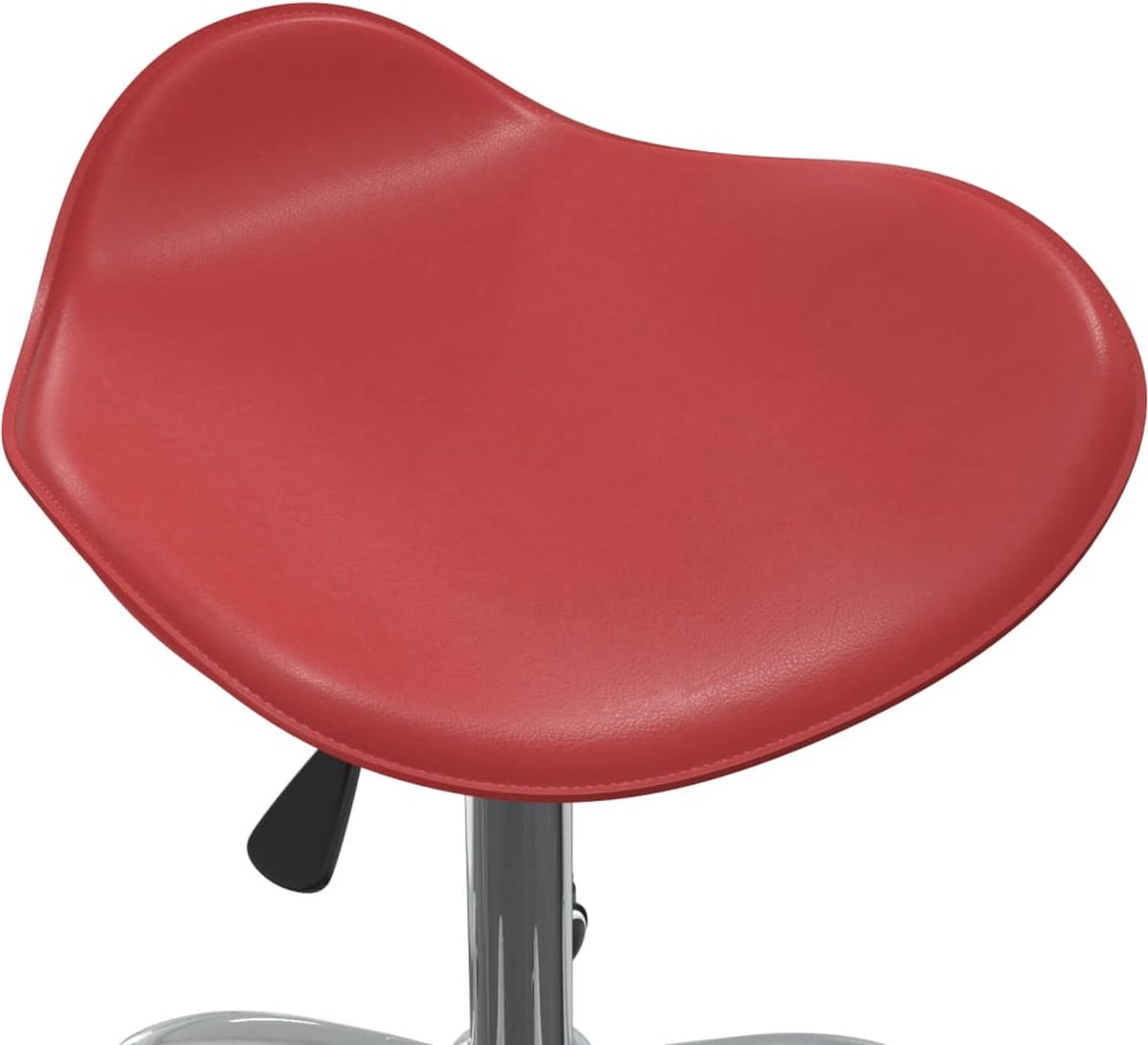 Vidaxl Eetkamerstoelen Draaibaar 6 St Kunstleer Wijn - Rood