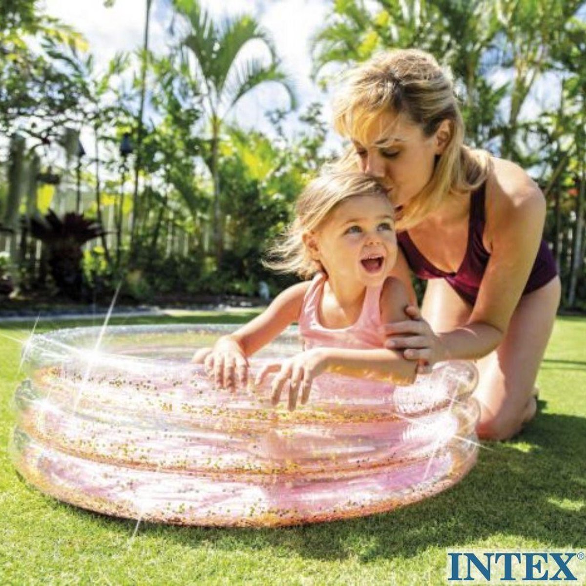 Intex Baby Zwembad Glitter 86 X 25 Cm - Roze