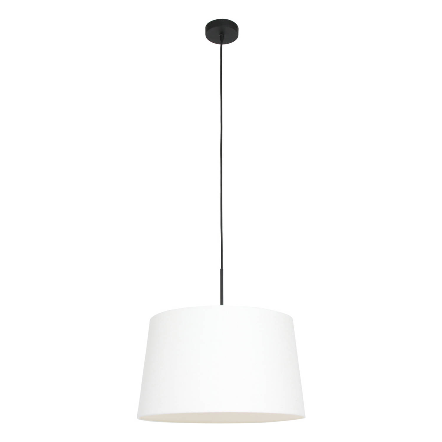 Steinhauer Hanglamp Sparkled Light 8190 Kap Linnen Wit - Zwart