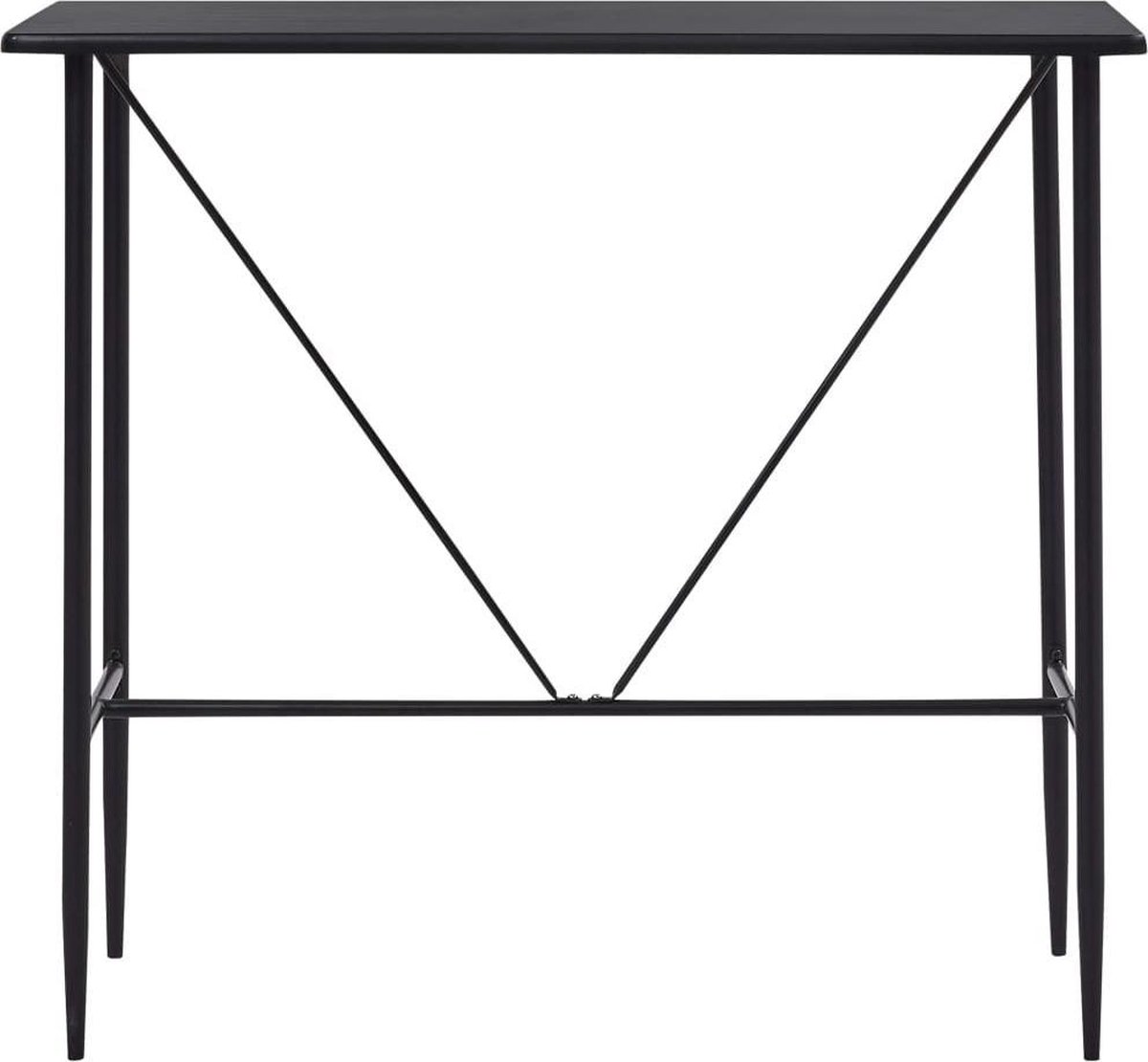 Vidaxl Bartafel 120x60x110 Cm Mdf - Zwart