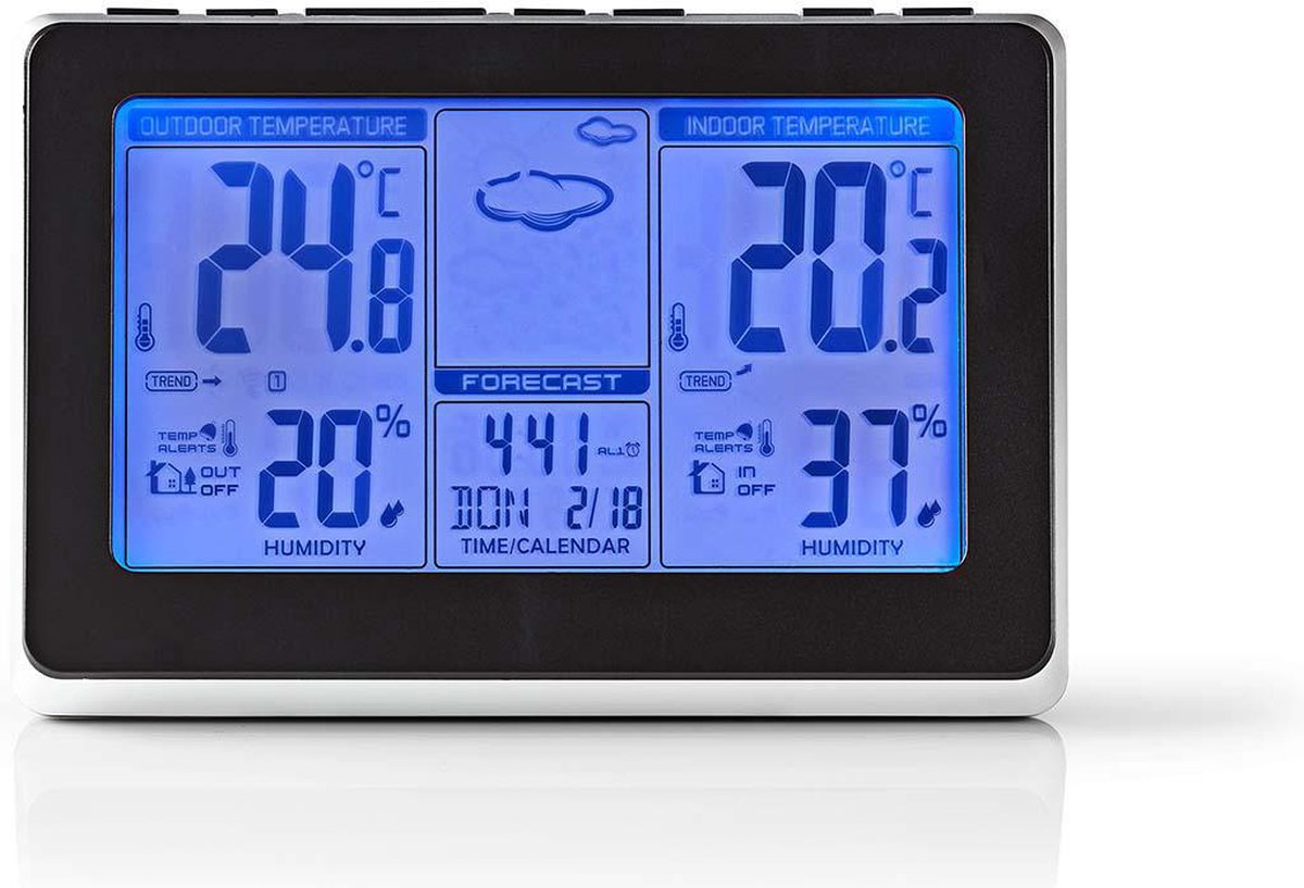 Nedis Weerstation - West400bk - Zilver