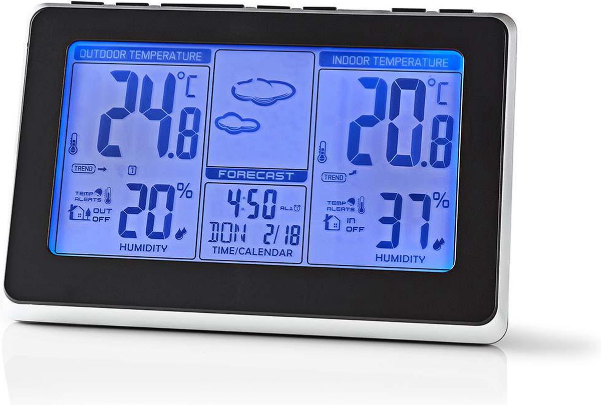 Nedis Weerstation - West400bk - Zilver
