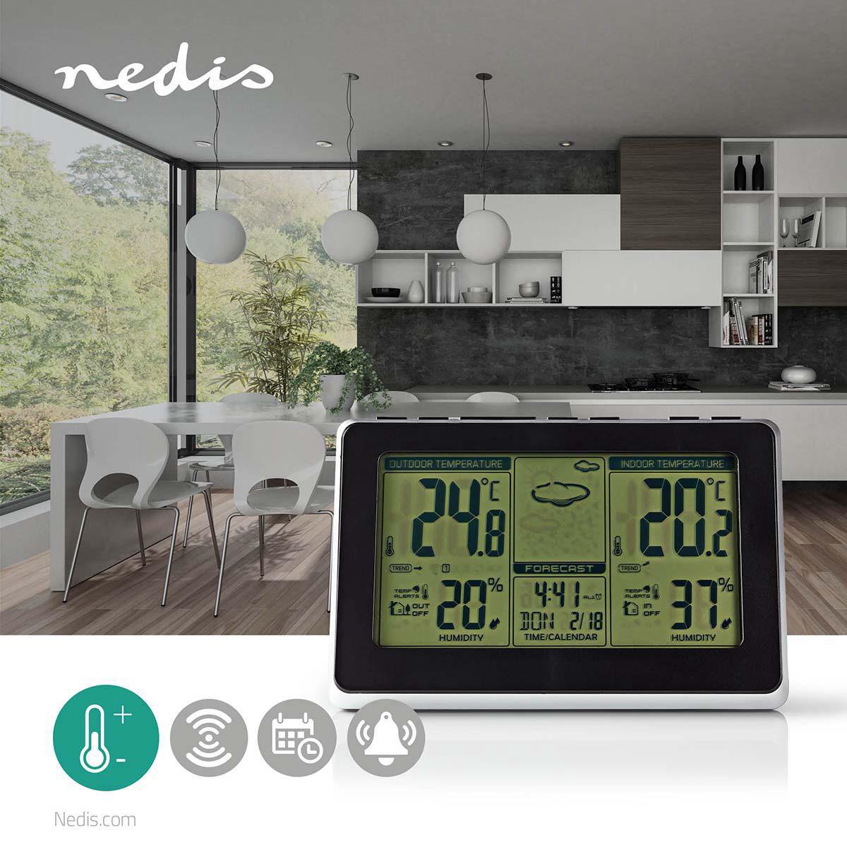 Nedis Weerstation - West400bk - Zilver
