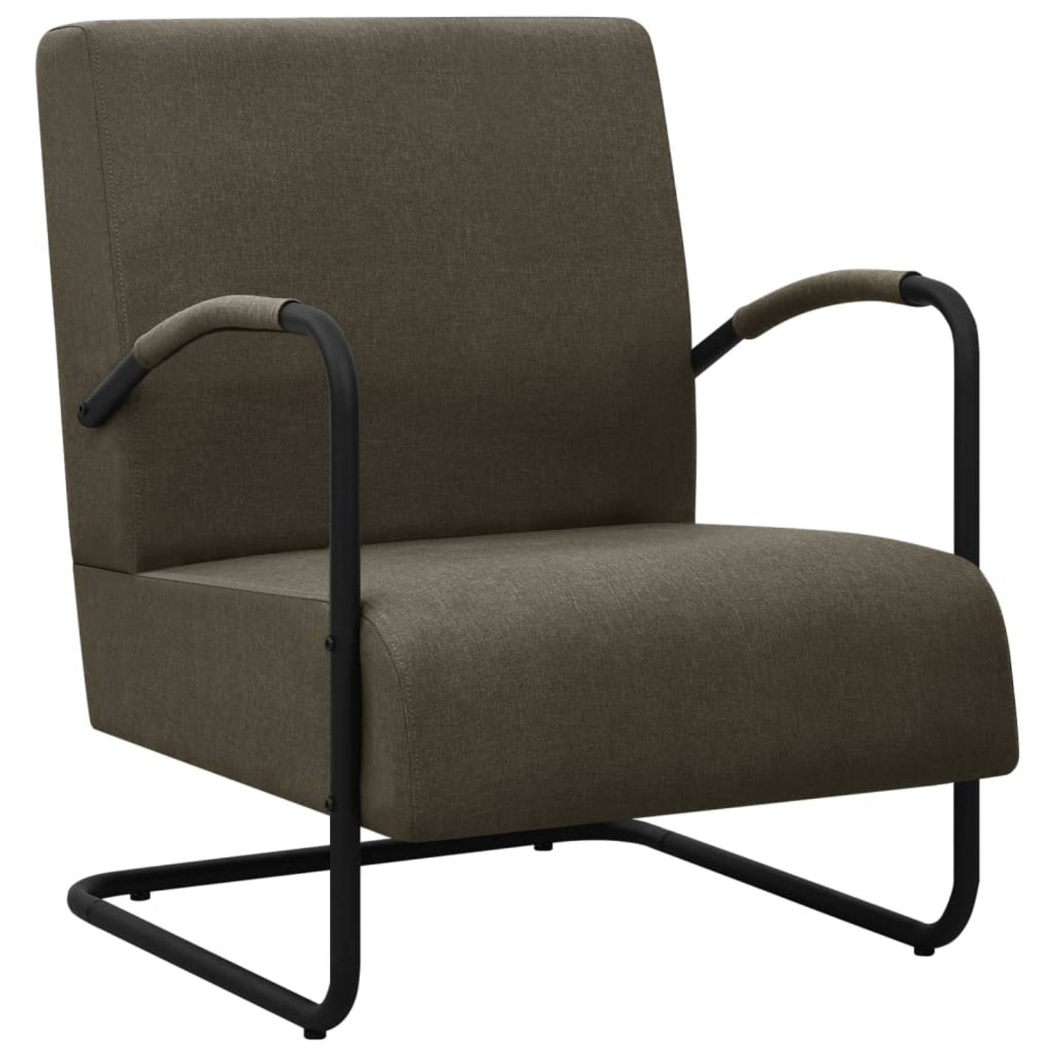 Vidaxl Fauteuil Stof Donker - Grijs