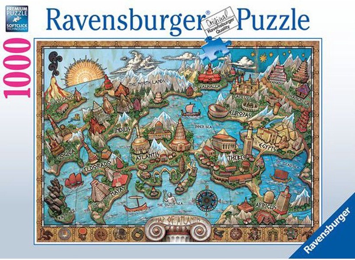 Ravensburger Puzzel 1000pcs Geheimzinnig Atlantis