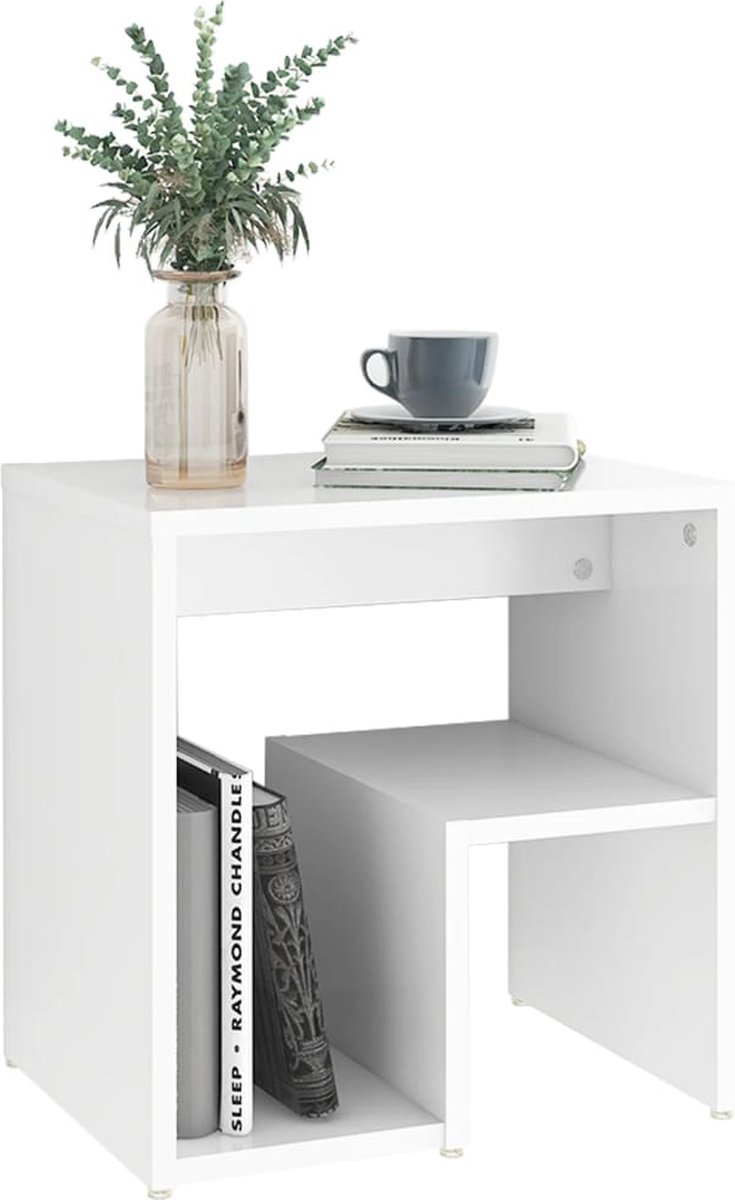 Vidaxl Nachtkastje 40x30x40 Cm Spaanplaat Wit