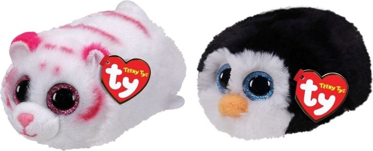 ty - Knuffel - Teeny &apos;s - Tabor Tiger & Waddles Penguin