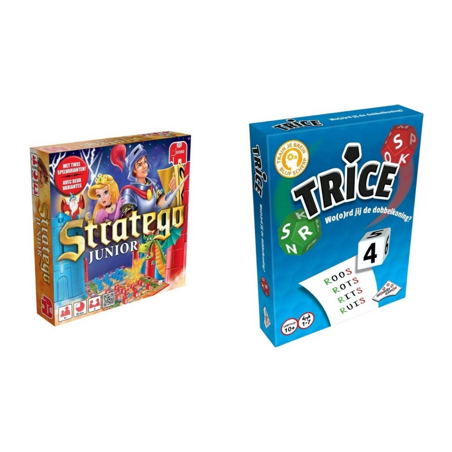 Spellenbundel - 2 Stuks - Stratego Juniors & Trice