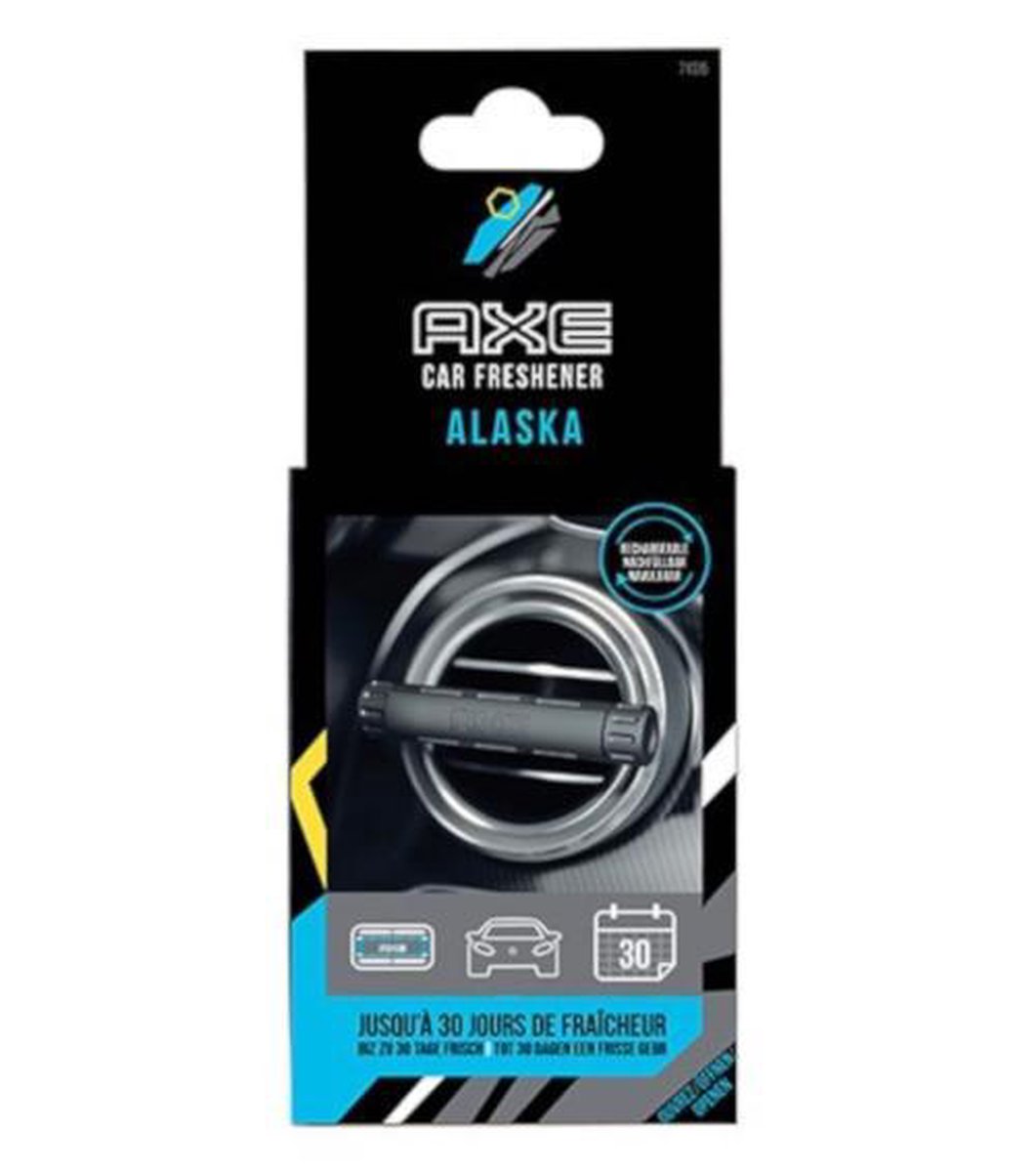 Axe Luchtverfrisser Alaska Aluminium/zilver 3-delig - Zwart