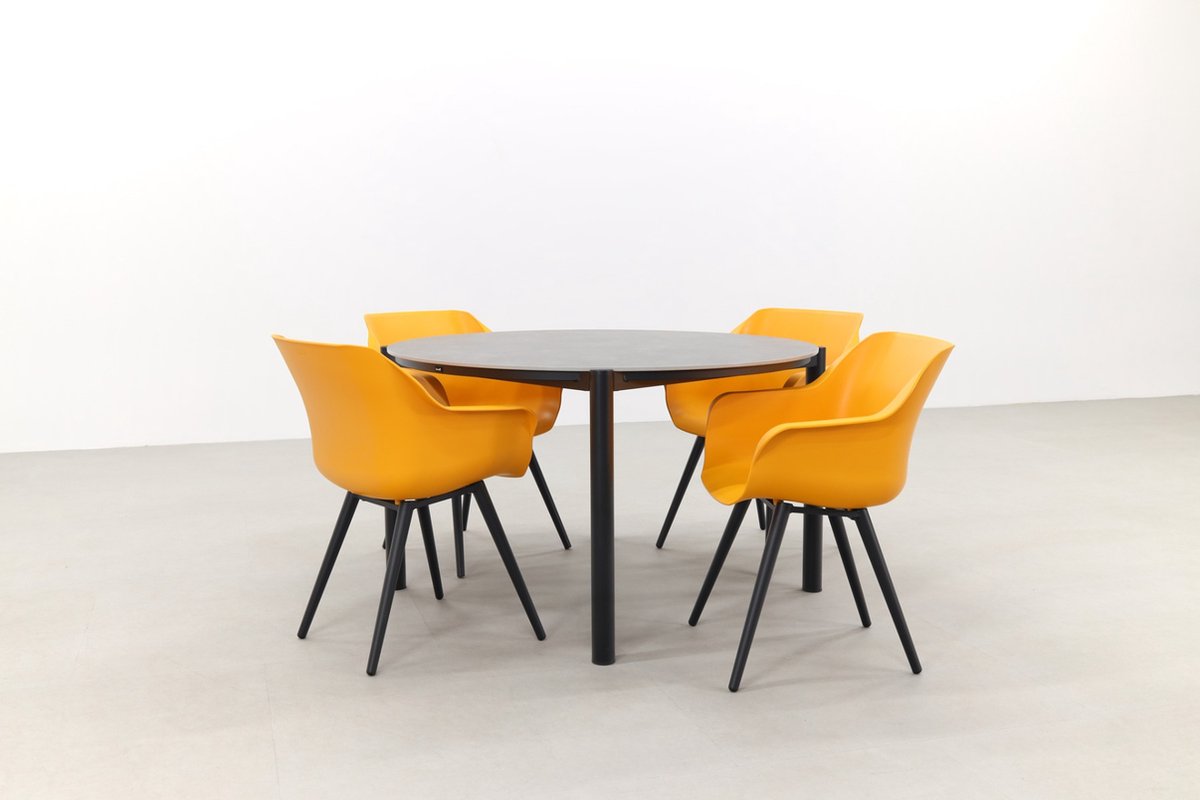 Hartman Sophie Indian Orange/arezzo 130 Cm. Tuinset - 5-delig - Zwart