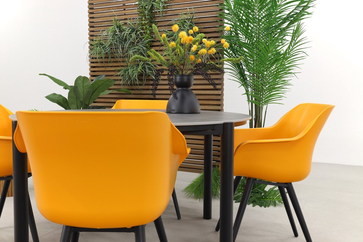 Hartman Sophie Indian Orange/arezzo 130 Cm. Tuinset - 5-delig - Zwart