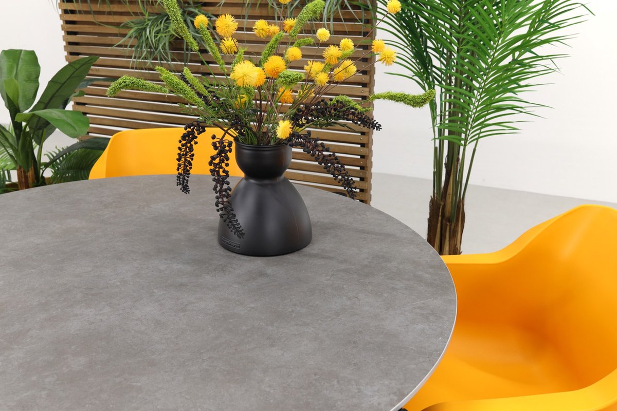 Hartman Sophie Indian Orange/arezzo 130 Cm. Tuinset - 5-delig - Zwart