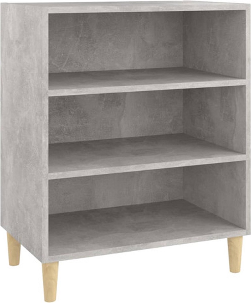 Vidaxl Dressoir 57x35x70 Cm Spaanplaat Beton - Grijs