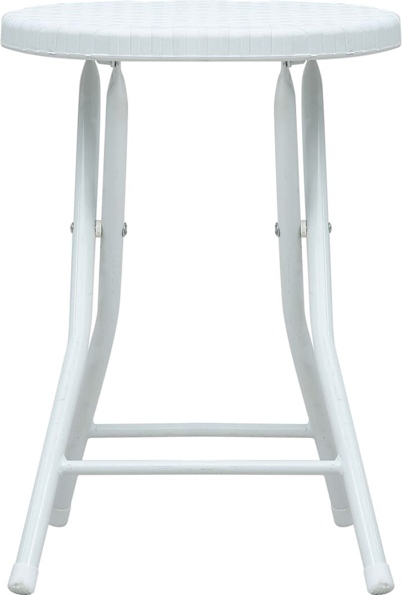 Vidaxl Tuinkrukken Inklapbaar 4 St Rattan-look Hdpe Wit