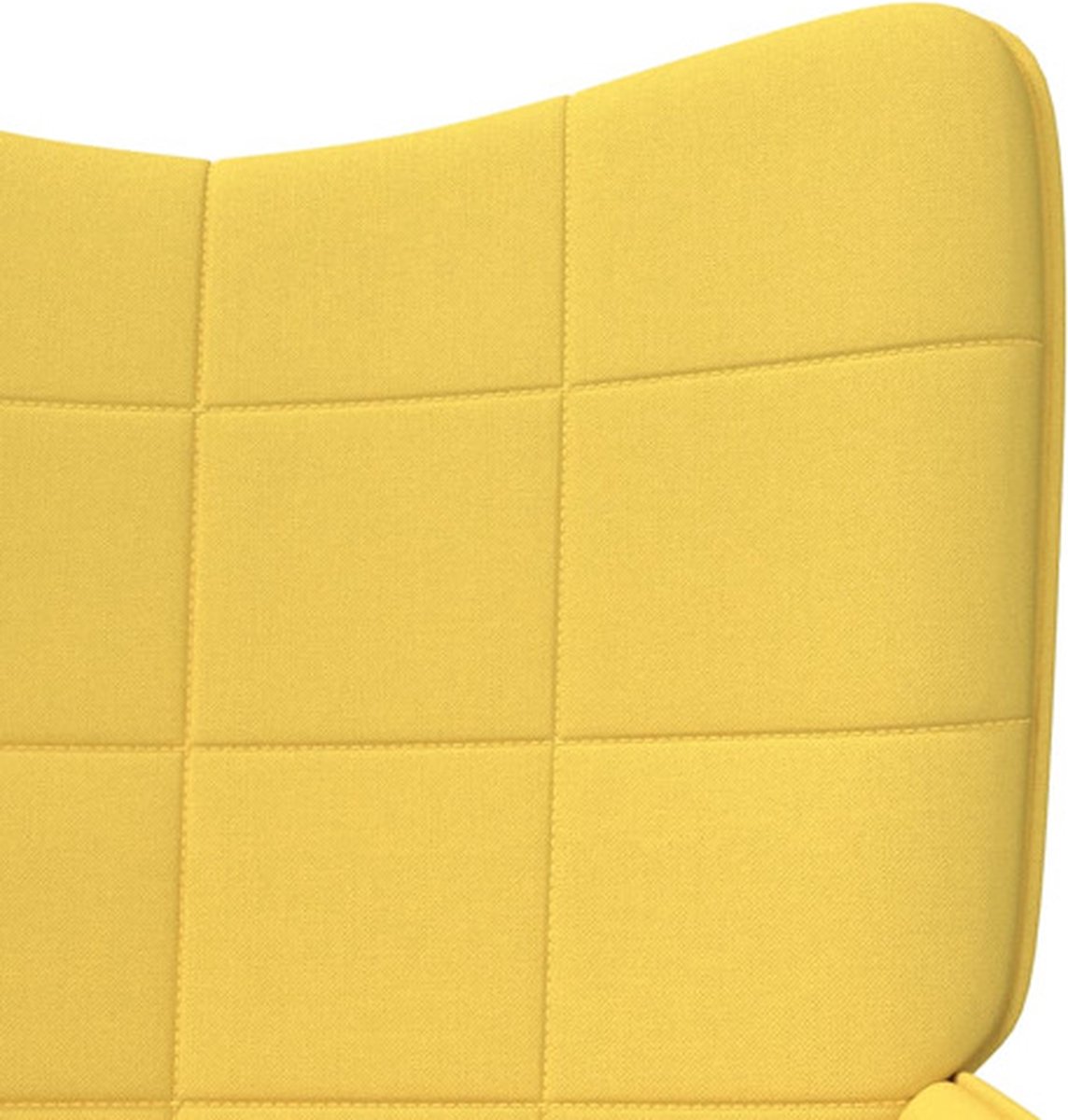 Vidaxl Relaxstoel Met Voetenbank Stof Mosterd - Geel