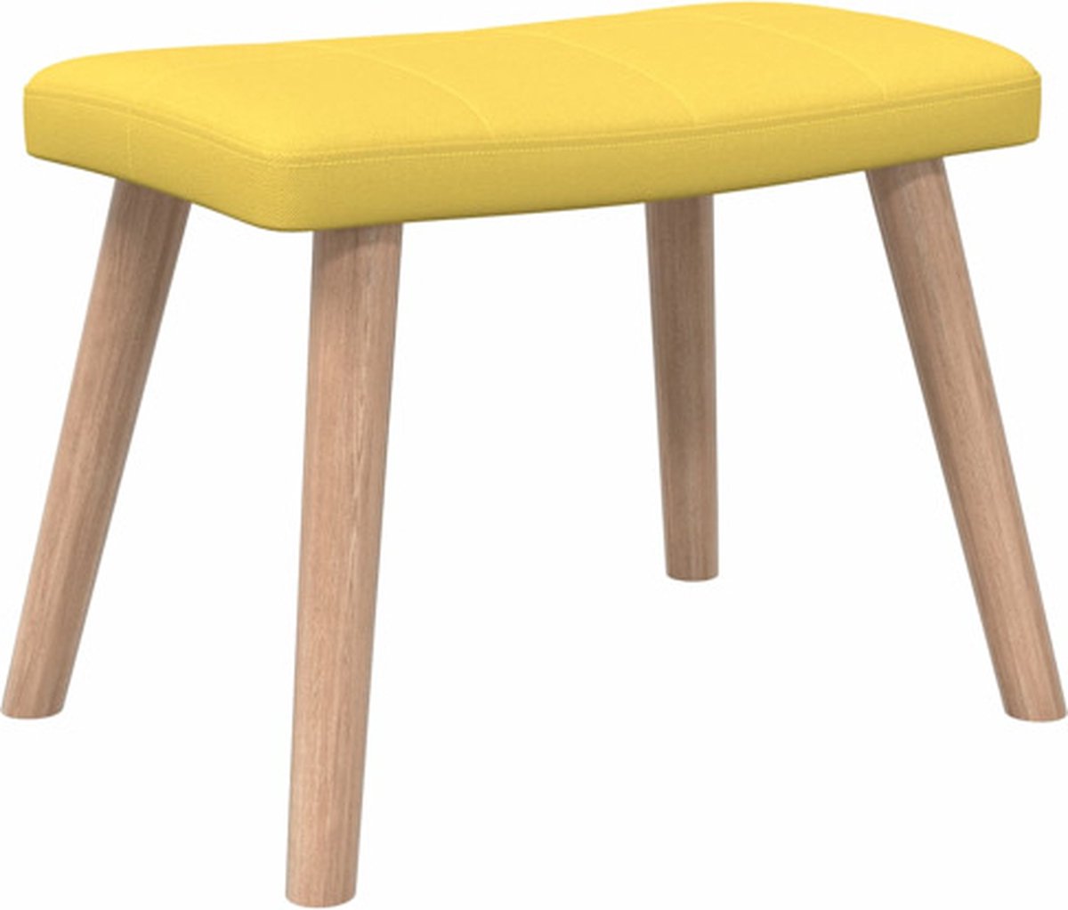 Vidaxl Relaxstoel Met Voetenbank Stof Mosterd - Geel