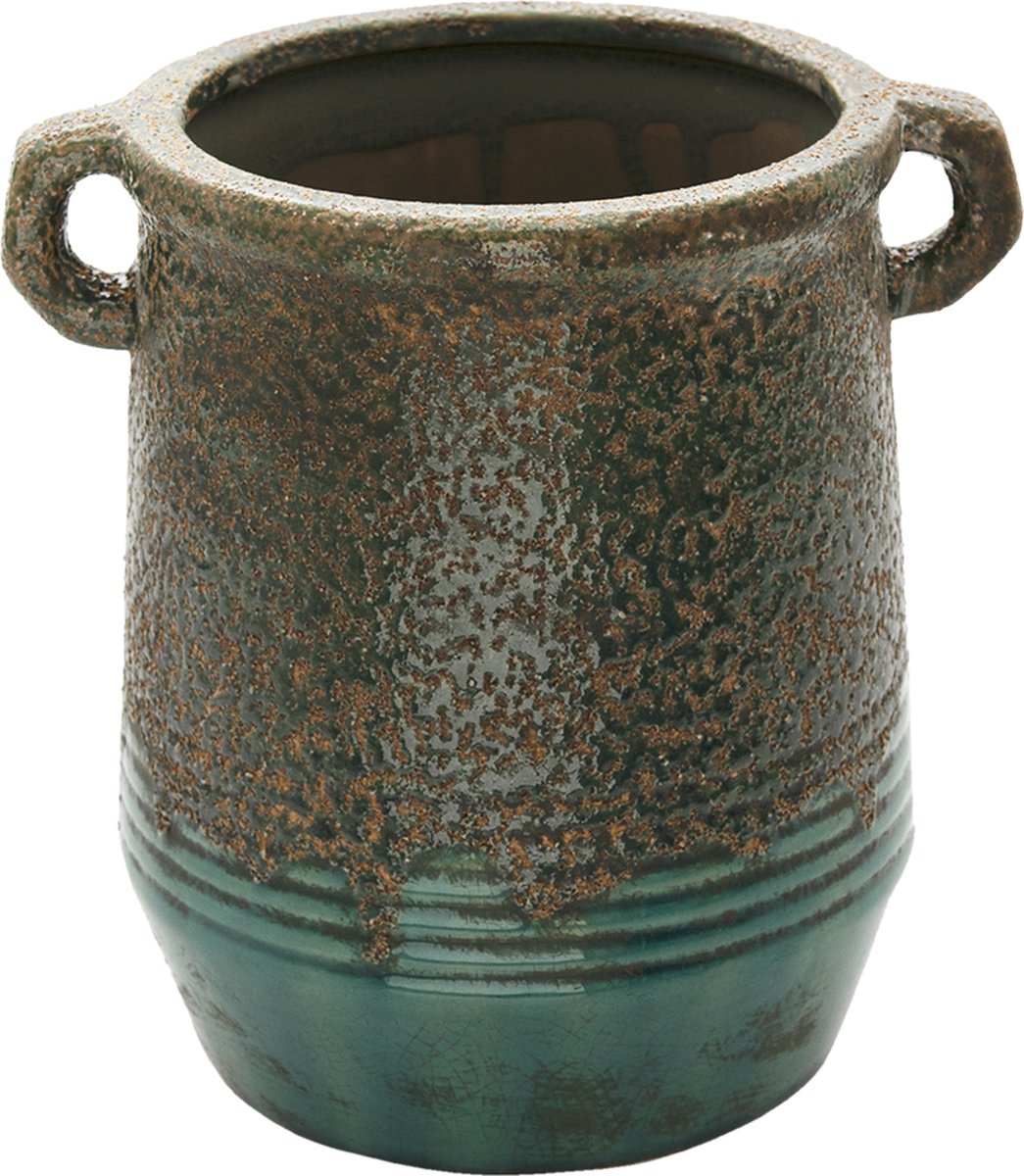 Clayre & Eef e Vaas Ø 16*19 Cm 6ce1333 - Groen