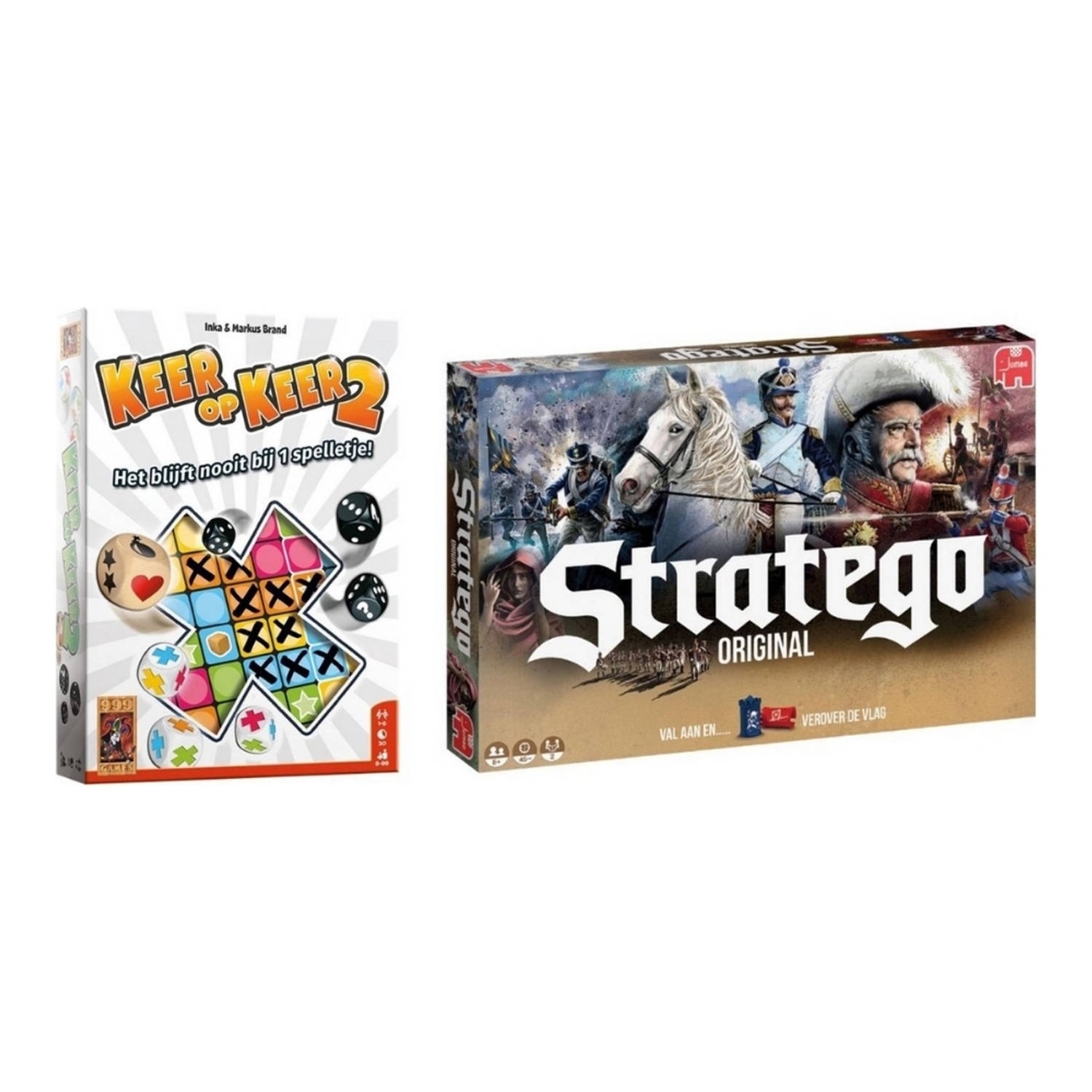 Spellenbundel - 2 Stuks - Keer Op Keer 2 & Stratego