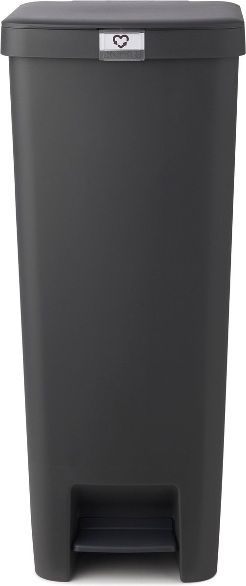 Brabantia Stepup Pedaalemmer 40 Liter - Dark Grey - Grijs