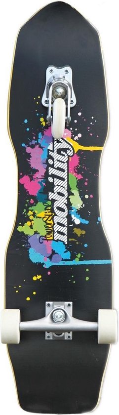 Powerslide Skateboard Quakeboard 24,4 X 82 Cm Hout Zwart/ - Wit