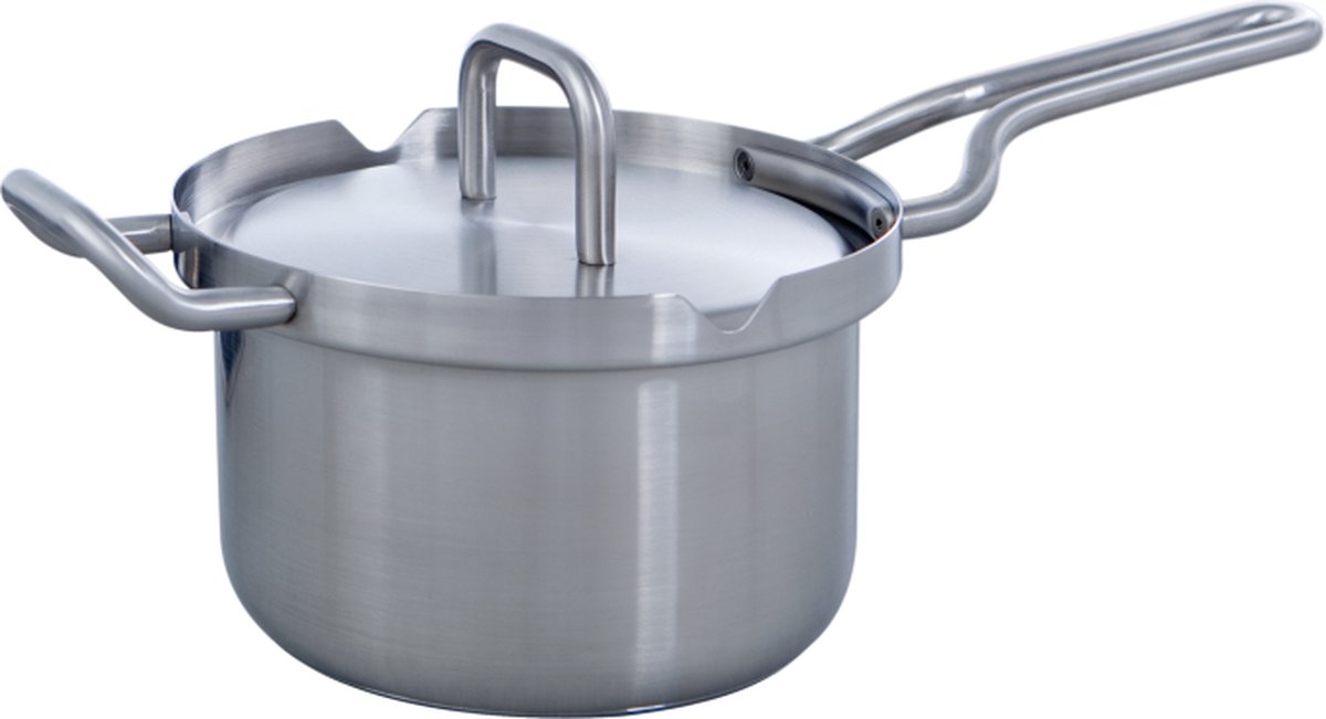 Bk Q-linair Master Steelpan - 16 Cm - Rvs - Met Deksel