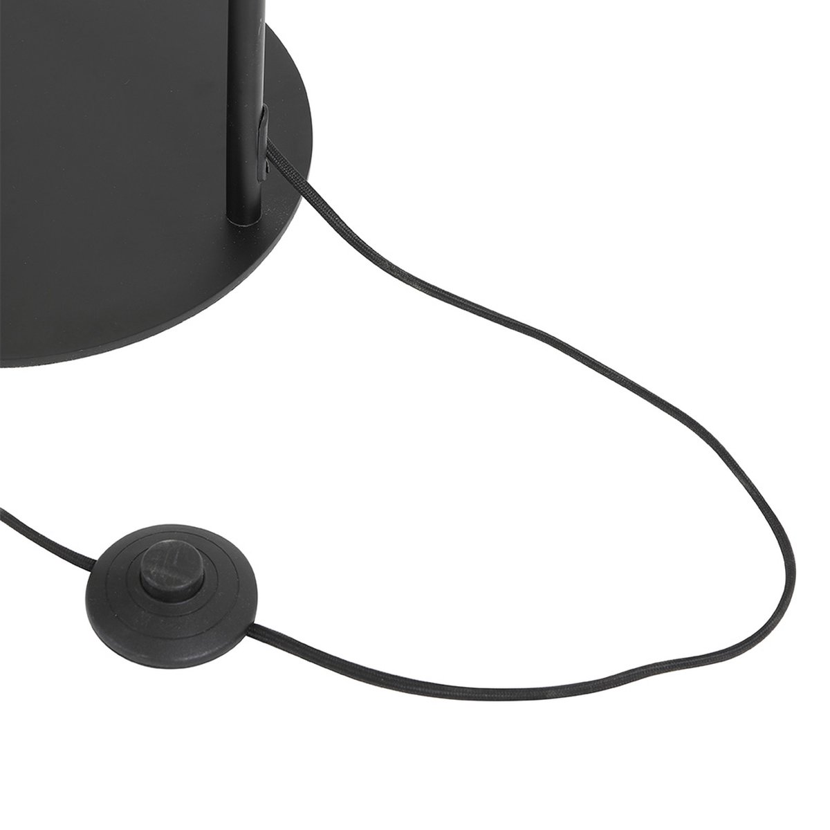 Light & Living Lekar Staande Lamp Transparant - Zwart