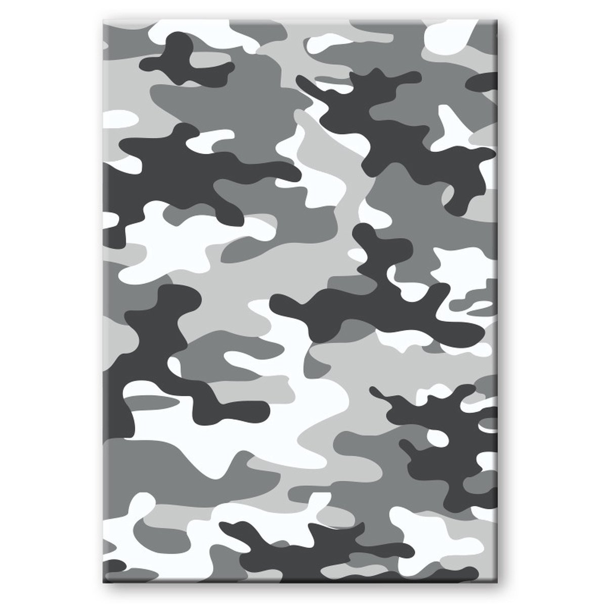 Set Van 2x Stuks Camouflage/legerprint Luxe Schrift/notitieboek Gelinieerd A4 Formaat - Notitieboek - Grijs
