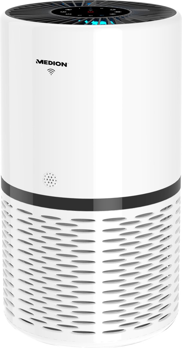 Medion Luchtreiniger Md 10171, Verlaagt Aerosolconcentraties, App-bediening, Aanraakbedieningspaneel, Hepa-filter,