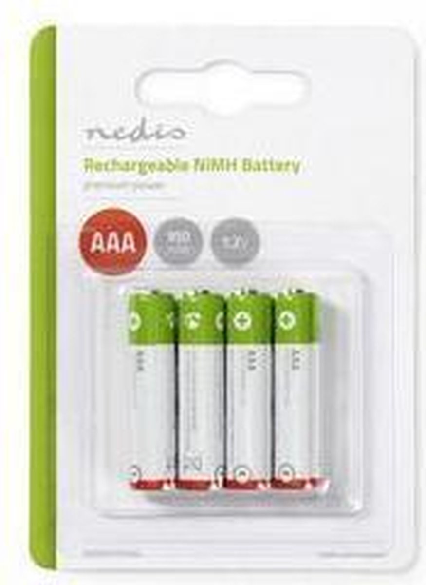 Nedis Oplaadbare Nimh-batterij Aaa - Banm9hr034b - Rood
