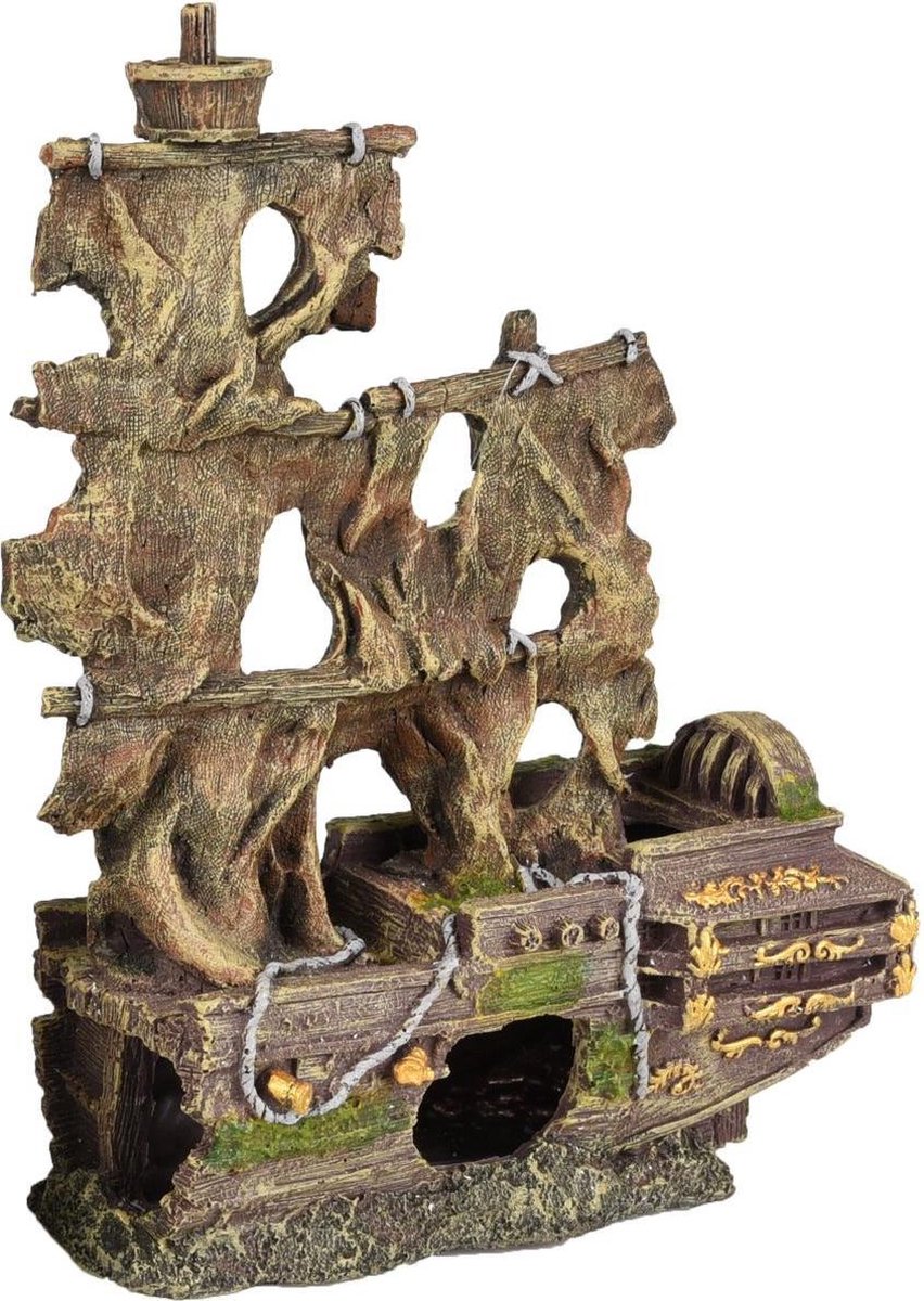 Flamingo Ad Herald Scheepswrak 2 Delen 45x13x34 Cm