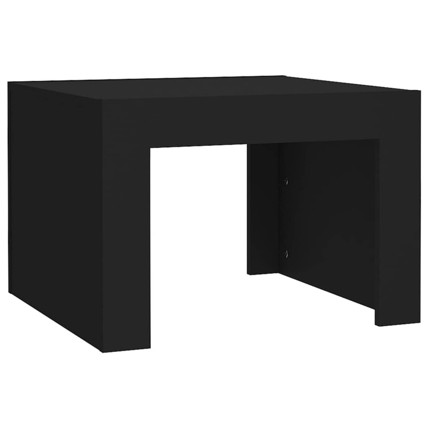 Vidaxl Salontafel 50x50x35 Cm Spaanplaat - Negro