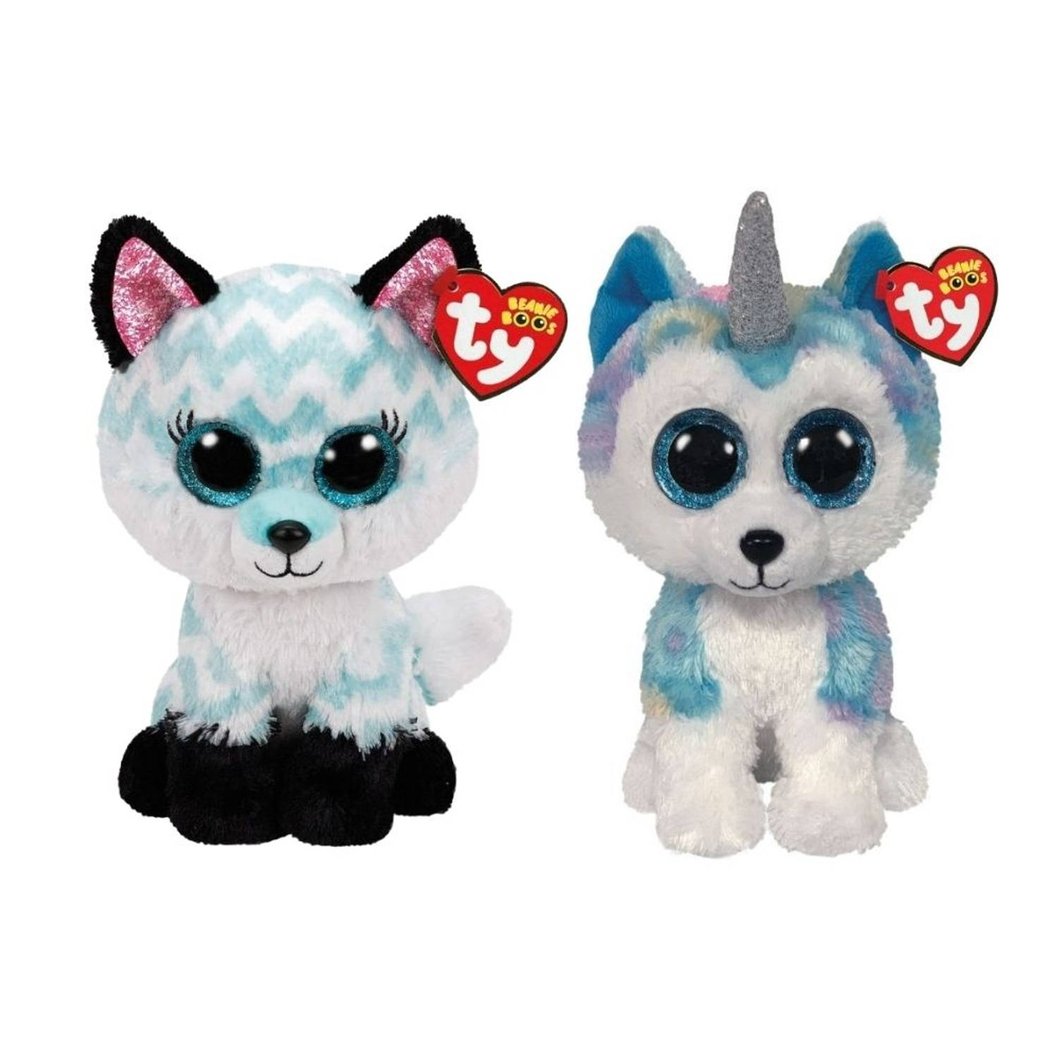 ty - Knuffel - Beanie Buddy - Atlas Fox & Helena Husky