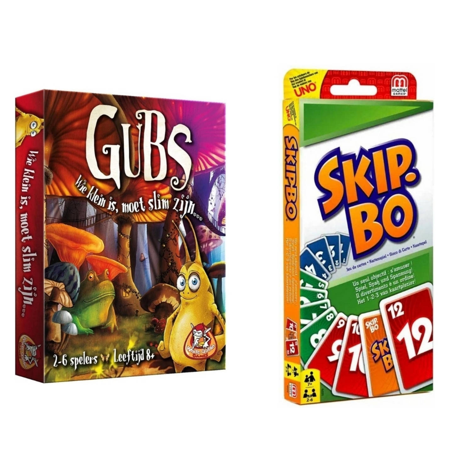 Spellenset - 2 Stuks - Kaartspel - Gubs & Skip-bo